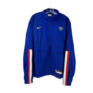 Nike NBA City Edition Windbreaker Jacket Men M Philadelphia 76ers Brotherly Love